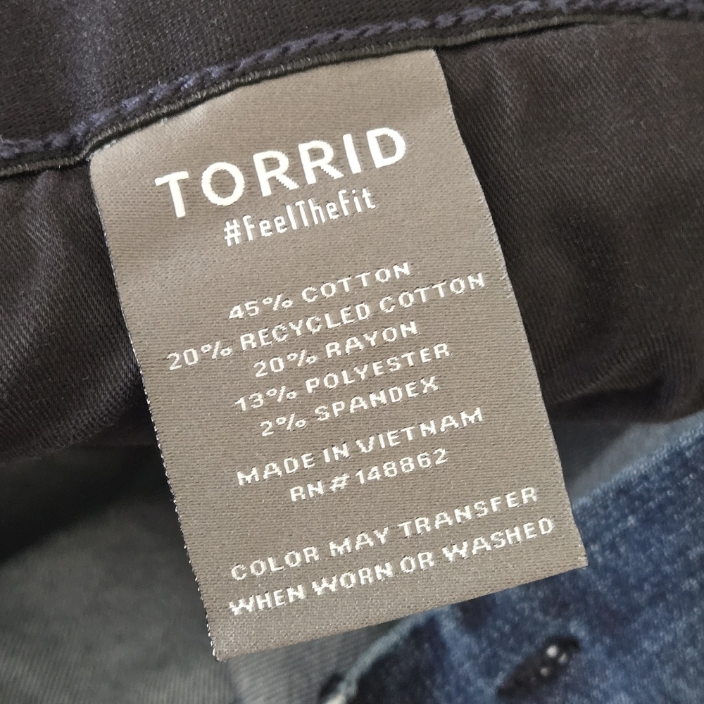 Torrid Refined Denim Trouser Shorts - Picture 11 of 13